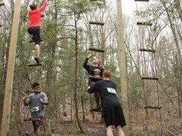Climbing rope ladders