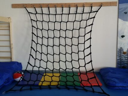 Rope Wall, used for kids at the "We Rock the Spectrum Kid's Gym in Las Vegas, NV