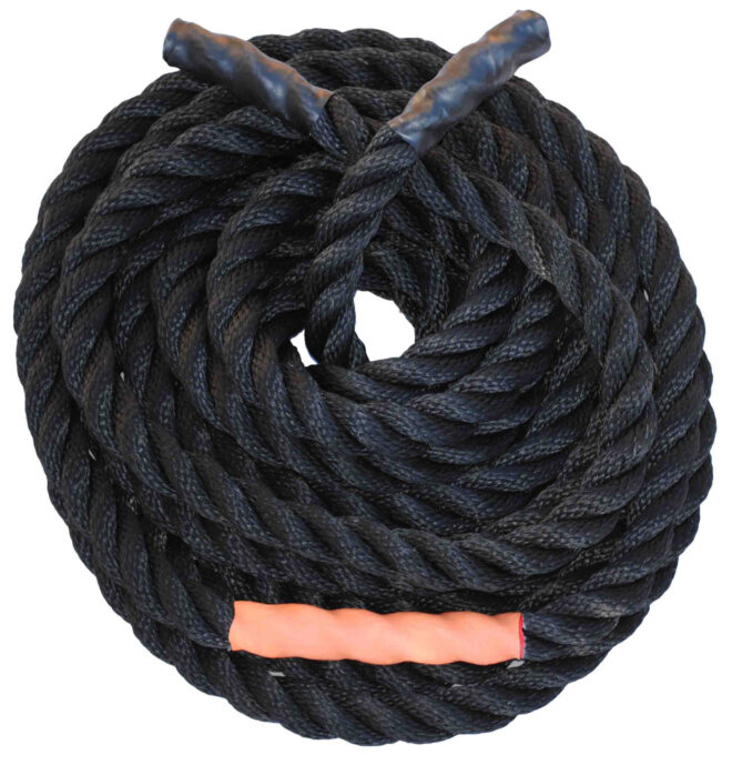 Black Nylon Undulation Rope by Pacific Fibre and Rope