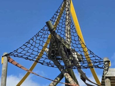 Cargo rope custom by for monkeys to play on by Pacific Fiber and Rope.